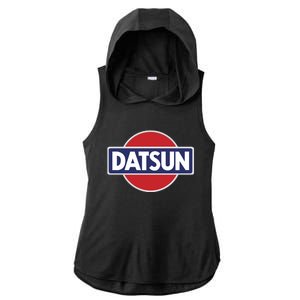 Tech Japanese Vehicle Datsun New Ladies PosiCharge Tri-Blend Wicking Draft Hoodie Tank