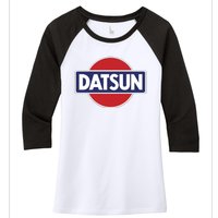 Tech Japanese Vehicle Datsun New Women's Tri-Blend 3/4-Sleeve Raglan Shirt