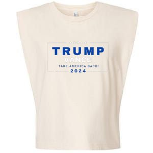 Trump Jd Vance Vp Make America Great Once Again! 2024 Garment-Dyed Women's Muscle Tee