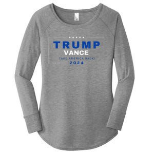 Trump Jd Vance Vp Make America Great Once Again! 2024 Women's Perfect Tri Tunic Long Sleeve Shirt