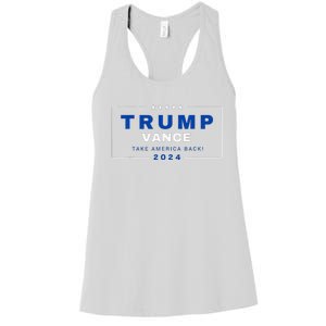 Trump Jd Vance Vp Make America Great Once Again! 2024 Women's Racerback Tank