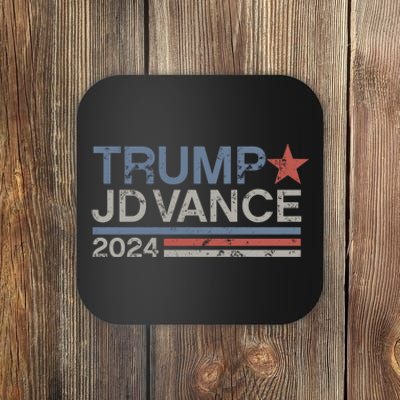 Trump Jd Vance 2024 Retro Stripe Trump Vance Coaster