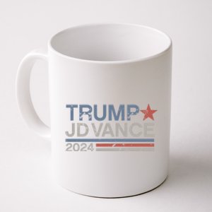 Trump Jd Vance 2024 Retro Stripe Trump Vance Coffee Mug