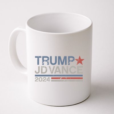 Trump Jd Vance 2024 Retro Stripe Trump Vance Coffee Mug