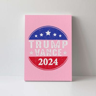 Trump Jd Vance 2024 Us American Flag Canvas