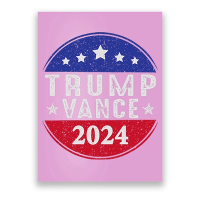 Trump Jd Vance 2024 Us American Flag Poster