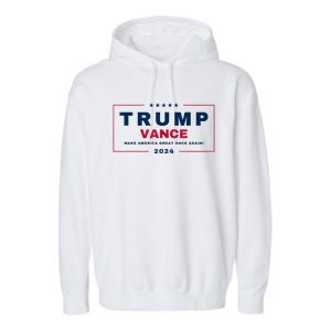 Trump Jd Vance Vp Make America Great Once Again! Maga 2024 Garment-Dyed Fleece Hoodie