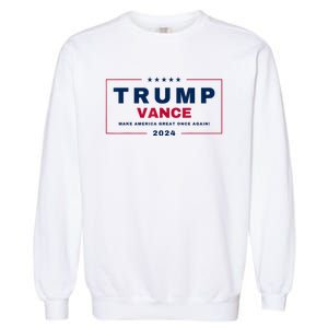 Trump Jd Vance Vp Make America Great Once Again! Maga 2024 Garment-Dyed Sweatshirt