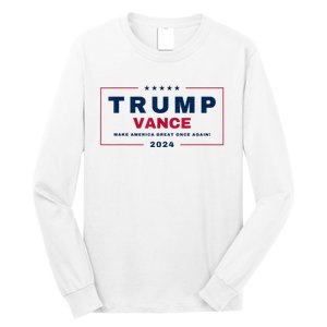 Trump Jd Vance Vp Make America Great Once Again! Maga 2024 Long Sleeve Shirt