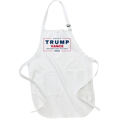 Trump Jd Vance Vp Make America Great Once Again! Maga 2024 Full-Length Apron With Pockets