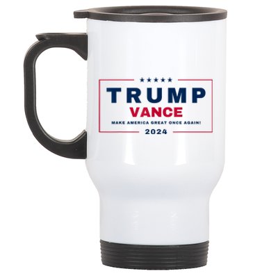 Trump Jd Vance Vp Make America Great Once Again! Maga 2024 Stainless Steel Travel Mug