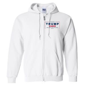 Trump Jd Vance Vp Make America Great Once Again! Maga 2024 Full Zip Hoodie