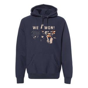 Trump Jd Vance Won 2024 Inauguration Day 2025 47th President Premium Hoodie