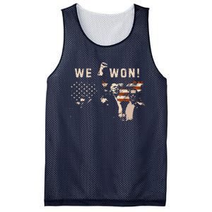 Trump Jd Vance Won 2024 Inauguration Day 2025 47th President Mesh Reversible Basketball Jersey Tank