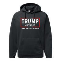 Trump Jd Vance 2024 For President Vp Republican Election 24 Performance Fleece Hoodie