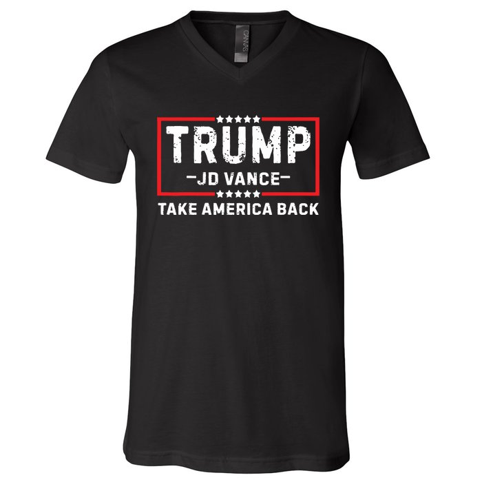 Trump Jd Vance 2024 For President Vp Republican Election 24 V-Neck T-Shirt