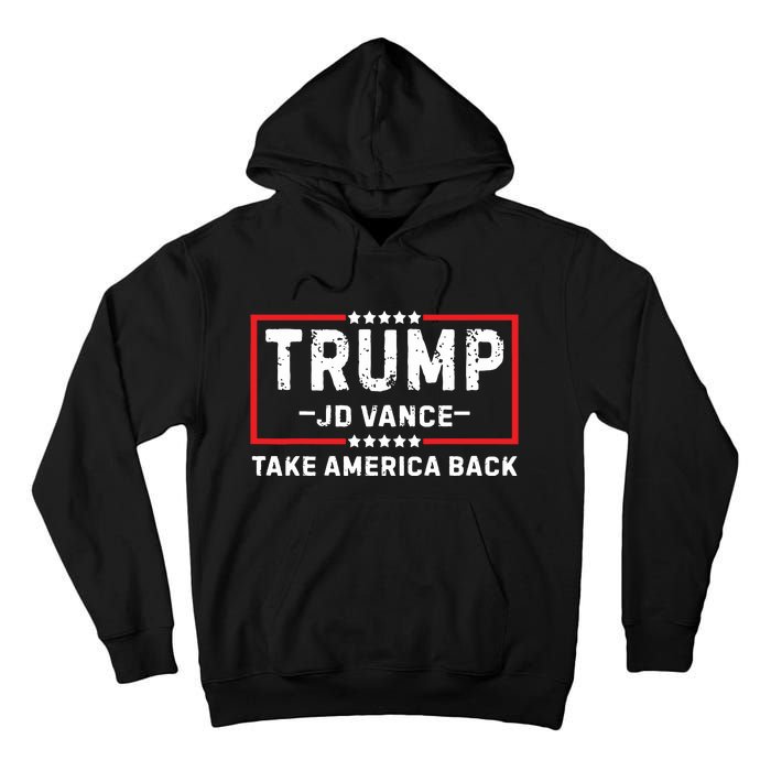 Trump Jd Vance 2024 For President Vp Republican Election 24 Tall Hoodie