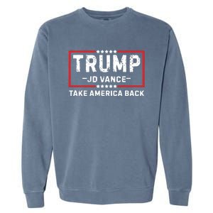 Trump Jd Vance 2024 For President Vp Republican Election 24 Garment-Dyed Sweatshirt