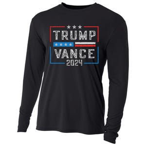 Trump Jd Vance 2024 Retro Stripe And Star Trump Vance 2024 Cooling Performance Long Sleeve Crew