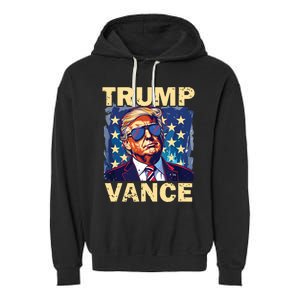 Trump Jd Vance Presidential Campaign Voter Garment-Dyed Fleece Hoodie