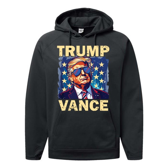 Trump Jd Vance Presidential Campaign Voter Performance Fleece Hoodie