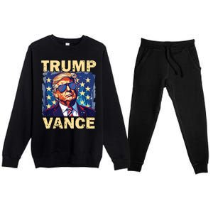 Trump Jd Vance Presidential Campaign Voter Premium Crewneck Sweatsuit Set