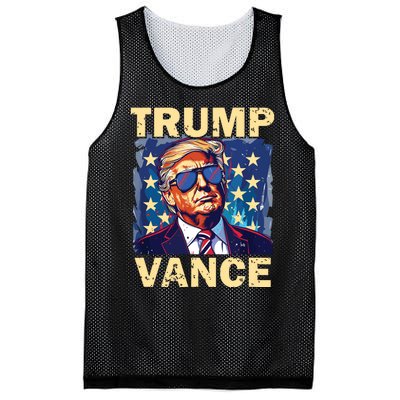 Trump Jd Vance Presidential Campaign Voter Mesh Reversible Basketball Jersey Tank