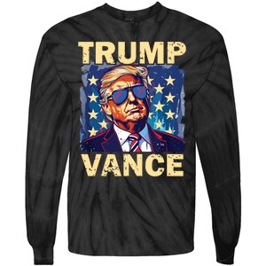 Trump Jd Vance Presidential Campaign Voter Tie-Dye Long Sleeve Shirt