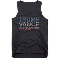 Trump Jd Vance 2024 Retro Stripe And Star Trump Vance 2024 Tank Top