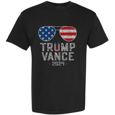 Trump Jd Vance 2024 Retro Stripe And Star Trump Vance 2024 Garment-Dyed Heavyweight T-Shirt