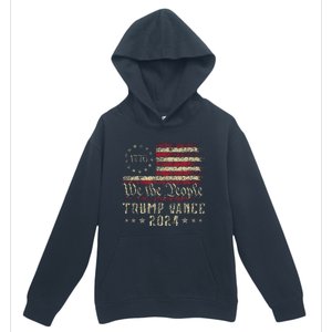 Trump Jd Vance 1776 Retro Us American Flag Trump Vance 2024 Urban Pullover Hoodie