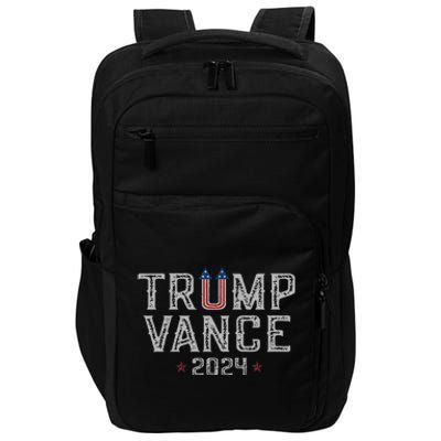 Trump Jd Vance 2024 Retro Stripe And Star Trump Vance 2024 Impact Tech Backpack