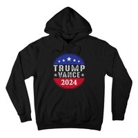 Trump Jd Vance 2024 Retro Us American Flag Trump Vance 2024 Hoodie