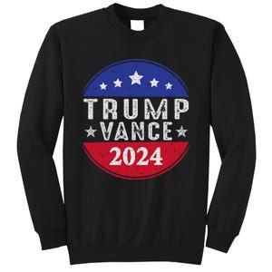 Trump Jd Vance 2024 Retro Us American Flag Trump Vance 2024 Sweatshirt