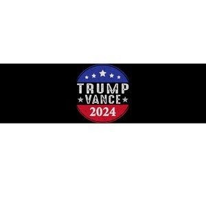 Trump Jd Vance 2024 Retro Us American Flag Trump Vance 2024 Bumper Sticker