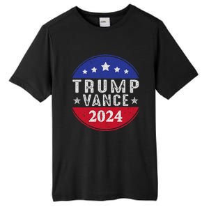 Trump Jd Vance 2024 Retro Us American Flag Trump Vance 2024 Tall Fusion ChromaSoft Performance T-Shirt