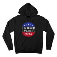 Trump Jd Vance 2024 Retro Us American Flag Trump Vance 2024 Tall Hoodie