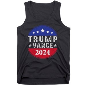 Trump Jd Vance 2024 Retro Us American Flag Trump Vance 2024 Tank Top