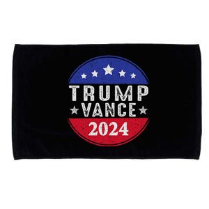 Trump Jd Vance 2024 Retro Us American Flag Trump Vance 2024 Microfiber Hand Towel