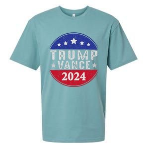 Trump Jd Vance 2024 Retro Us American Flag Trump Vance 2024 Sueded Cloud Jersey T-Shirt