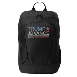 Trump Jd Vance 2024 Retro Stripe Trump Vance City Backpack