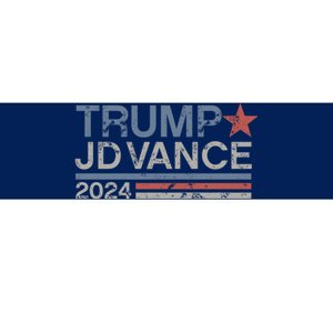 Trump Jd Vance 2024 Retro Stripe Trump Vance Bumper Sticker