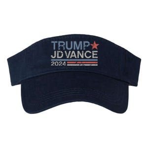 Trump Jd Vance 2024 Retro Stripe Trump Vance Valucap Bio-Washed Visor