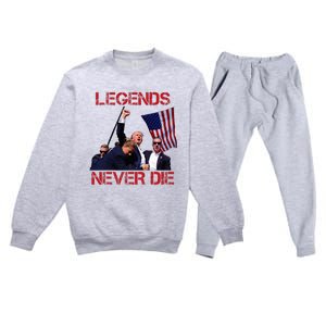 Trump Jd Vance 2024 Retro Stripe Trump Vance 2024 Premium Crewneck Sweatsuit Set