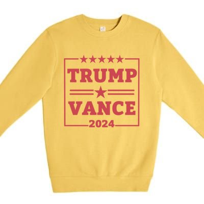 Trump Jd Vance 2024 Election President Patriotic Republicans Great Gift Premium Crewneck Sweatshirt