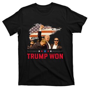 Trump Jd Vance Won 2024 Inauguration Day 2025 47th President T-Shirt