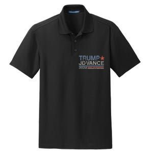 Trump Jd Vance 2024 Retro Stripe Trump Vance Dry Zone Grid Polo