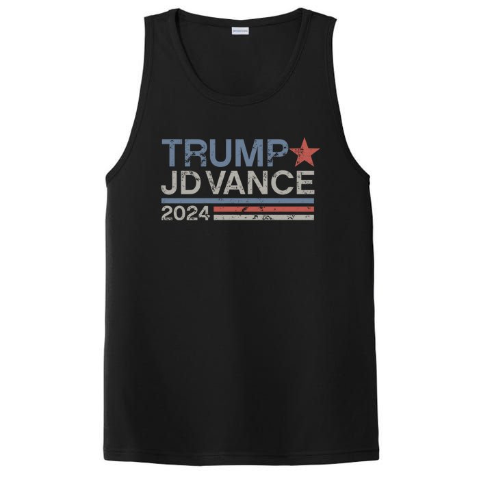 Trump Jd Vance 2024 Retro Stripe Trump Vance PosiCharge Competitor Tank