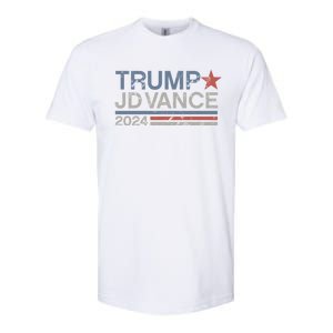 Trump Jd Vance 2024 Retro Stripe Trump Vance Softstyle CVC T-Shirt