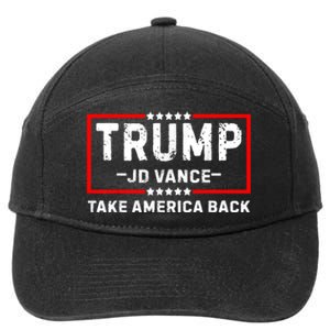 Trump Jd Vance 2024 For President Vp Republican Election 24 7-Panel Snapback Hat